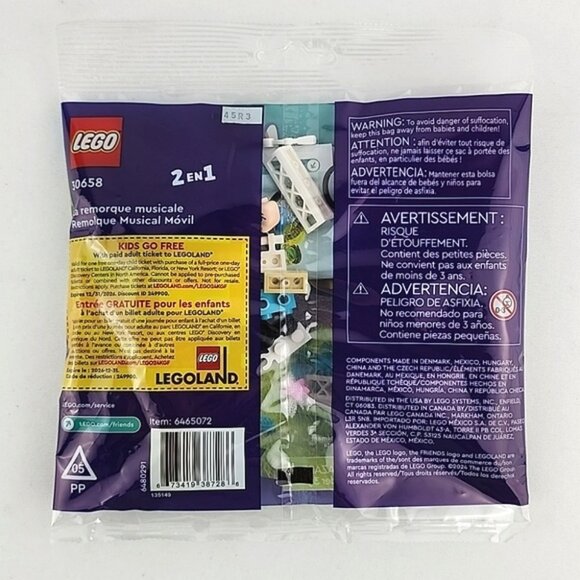 LEGO 2 Sets Friends Flower Garden 30659 & Mobile Music Trailer 30658 5+ Yr - Picture 10 of 12